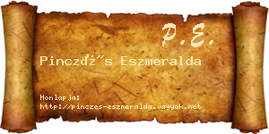 Pinczés Eszmeralda névjegykártya